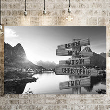 Load image into Gallery viewer, Mountain Creek Multi-Names Premium Canvas Poster