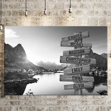 Load image into Gallery viewer, Mountain Creek Multi-Names Premium Canvas