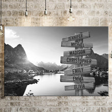 Load image into Gallery viewer, Mountain Creek Multi-Names Premium Canvas Poster