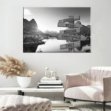 Load image into Gallery viewer, Mountain Creek Multi-Names Premium Canvas