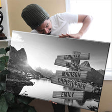 Load image into Gallery viewer, Mountain Creek Multi-Names Premium Canvas