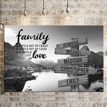 Load image into Gallery viewer, Mountain Creek A Little Whole Lot of Love Multi-Names Premium Canvas