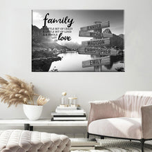 Load image into Gallery viewer, Mountain Creek A Little Whole Lot of Love Multi-Names Premium Canvas