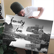 Load image into Gallery viewer, Mountain Creek A Little Whole Lot of Love Multi-Names Premium Canvas