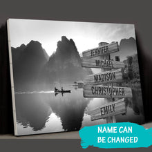 Load image into Gallery viewer, Mountain River Multi-Names Premium Canvas Poster