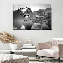 Load image into Gallery viewer, Mountain River A Little Whole Lot of Love Multi-Names Premium Canvas Poster