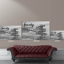 Load image into Gallery viewer, Mountains and clouds A Little Whole Lot of Love Multi-Names Premium Canvas Poster