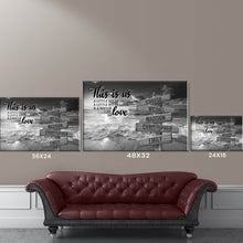 Load image into Gallery viewer, Ocean Sunset  Personalized "THIS IS US" Multi-Names Premium Canvas Poster