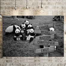 Load image into Gallery viewer, Prairie Panda Multi-Names Premium Canvas
