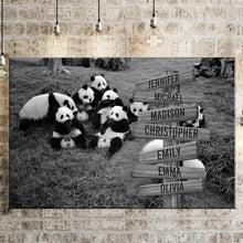 Load image into Gallery viewer, Prairie Panda Multi-Names Premium Canvas