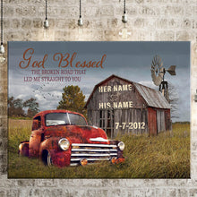 Load image into Gallery viewer, Custom Canvas Prints Anniversary Wedding Gift Poster