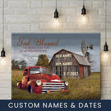 Load image into Gallery viewer, Custom Canvas Prints Anniversary Wedding Gift Poster