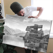 Load image into Gallery viewer, Riverside Scenery Multi-Names Premium Canvas