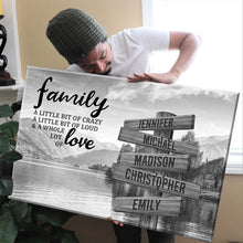 Load image into Gallery viewer, Riverside Scenery A Little Whole Lot of Love Multi-Names Premium Canvas