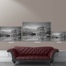 Load image into Gallery viewer, Riverside Sunset Multi-Names Premium Canvas Poster