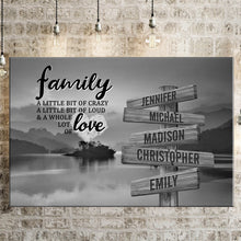 Load image into Gallery viewer, Riverside Sunset A Little Whole Lot of Love Multi-Names Premium Canvas