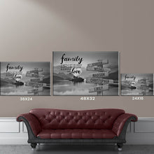 Load image into Gallery viewer, Riverside Sunset A Little Whole Lot of Love Multi-Names Premium Canvas