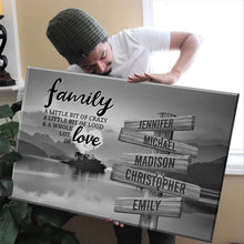 Load image into Gallery viewer, Riverside Sunset A Little Whole Lot of Love Multi-Names Premium Canvas