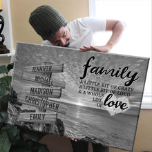 Load image into Gallery viewer, Sea Sunrises  A Little Whole Lot of Love Multi-Names Premium Canvas