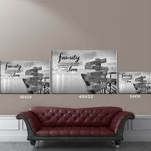 Load image into Gallery viewer, Seaside Bridge A Little Whole Lot of Love Multi-Names Premium Canvas