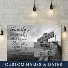Load image into Gallery viewer, Seaside Dock A Whole Lot of Love Multi-Names Premium Canvas