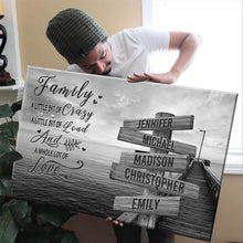 Load image into Gallery viewer, Seaside Dock A Whole Lot of Love Multi-Names Premium Canvas