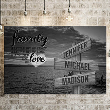 Load image into Gallery viewer, Seaside Dusk A Little Whole Lot of Love Multi-Names Premium Canvas Poster