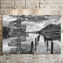Load image into Gallery viewer, Summer Pier Multi-Names Premium Canvas Poster