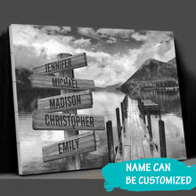 Load image into Gallery viewer, Summer Pier Multi-Names Premium Canvas