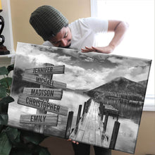 Load image into Gallery viewer, Summer Pier Multi-Names Premium Canvas