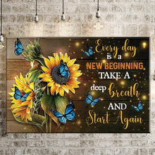 Load image into Gallery viewer, Sunflower Canvas Painting, Takes A Deep Breath Posters And Prints