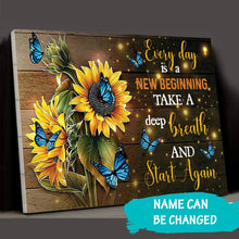 Load image into Gallery viewer, Sunflower Canvas Painting, Takes A Deep Breath Posters And Prints