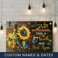 Load image into Gallery viewer, Sunflower Canvas Painting, Takes A Deep Breath Posters And Prints