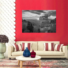 Load image into Gallery viewer, Sunrise on Mountain Multi-Names Premium Canvas