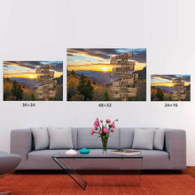 Load image into Gallery viewer, Sunrise on Mountain Color Multi-Names Premium Canvas Poster