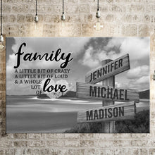 Load image into Gallery viewer, Whitehaven Beach A Little Whole Lot of Love Multi-Names Premium Canvas