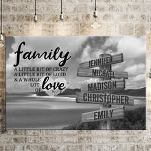 Load image into Gallery viewer, Whitehaven Beach A Little Whole Lot of Love Multi-Names Premium Canvas Poster