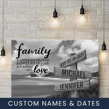 Load image into Gallery viewer, Whitehaven Beach A Little Whole Lot of Love Multi-Names Premium Canvas Poster