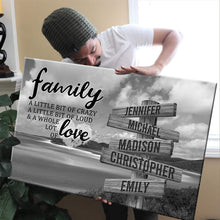 Load image into Gallery viewer, Whitehaven Beach A Little Whole Lot of Love Multi-Names Premium Canvas