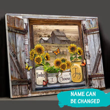 Load image into Gallery viewer, Window Sill Sunflower Framed Canvas Painting, Wall Art Prints