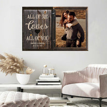 Load image into Gallery viewer, All Of Me Loves All Of You Premium Canvas Poster