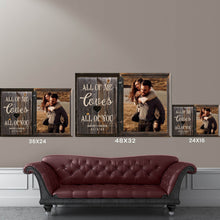 Load image into Gallery viewer, All Of Me Loves All Of You Premium Canvas