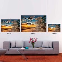 Load image into Gallery viewer, Beach Palm Tree Color A Little Whole Lot of Love Multi-Names Premium Canvas Poster