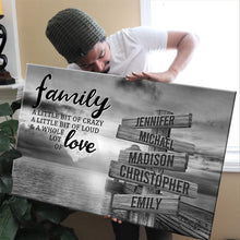 Load image into Gallery viewer, Coast Sunset A Little Whole Lot of Love Multi-Names Premium Canvas