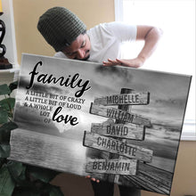 Load image into Gallery viewer, Coast Sunset A Little Whole Lot of Love Multi-Names Premium Canvas