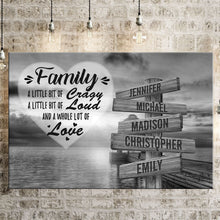 Load image into Gallery viewer, Coast Sunset A Little Whole Lot of Love Multi-Names Premium Canvas Poster