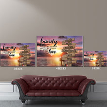 Load image into Gallery viewer, Coast Sunset Color A Little Whole Lot of Love Multi-Names Premium Canvas Poster - 2