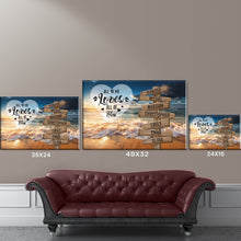 Load image into Gallery viewer, Ocean Sunset Color All of Me Loves All of You Multi-Names Premium Canvas Poster