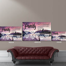Load image into Gallery viewer, Personalized Family Color River Pier Multi-Names Premium Canvas Poster