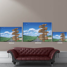 Load image into Gallery viewer, Country Road Color Multi-Names Premium Canvas